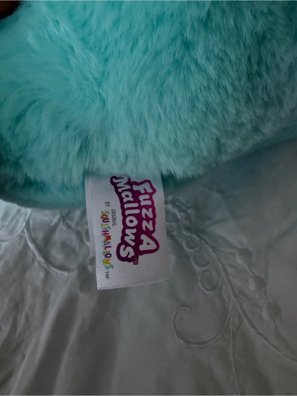Squishmallows Teal Plush Small Pet Toy with Heart Paw Details